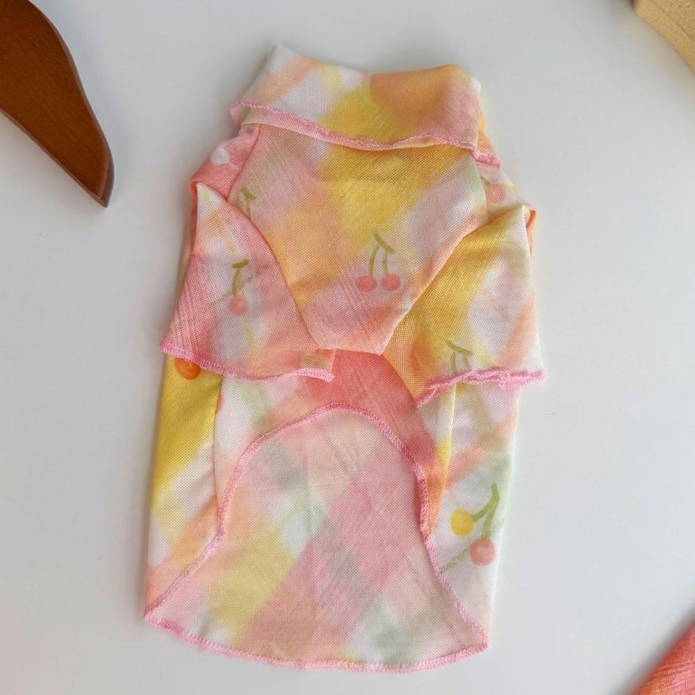 Cooling Pet T-Shirt Thin Breathable Sun Protection Clothes Dog Sunscreen Clothes Outdoor Activity