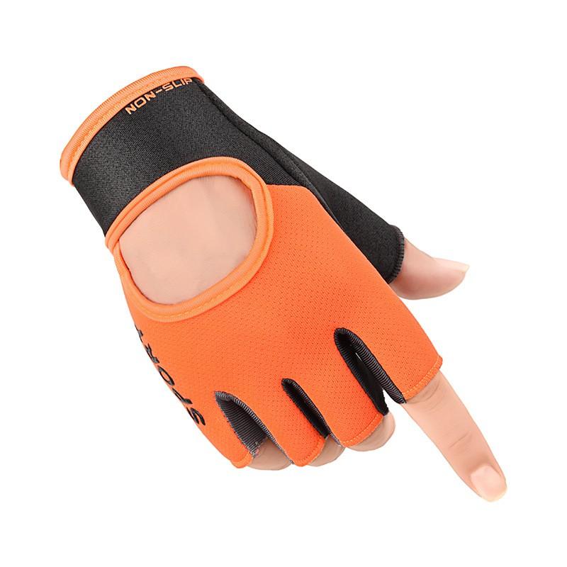 Unisex Half-Finger Gym Gloves With Extended Wrist Support Weightlifting Dumbbell Training Fitness Workouts Breathable