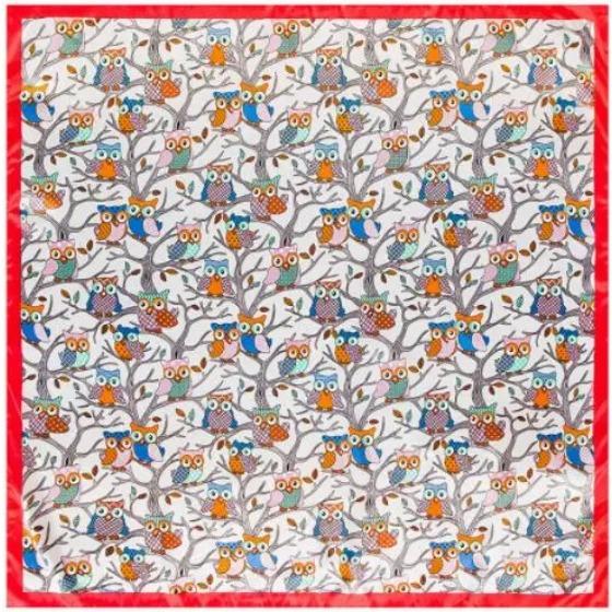 New Oil Painting Floral Print Women Silk Scarf Large Square Scarves Female Bandana Fashion Ladies Hijab Kerchief Scarves