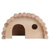 Wooden Hamster Arch Bed Small Animal Warm House Hamster Nest Wooden Toy