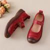 Модные новые летние балетки для женщин, роскошные балетки из натуральной кожи, для мамы, антикварные, высочайшего качества, мокасины, женские Мэри Джейн, красные свадебные балетки