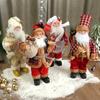 Standing Santa Claus Doll Christmas Figurine Statue Kids New Year Xmas Gift Home Decoration Ornaments Birthday Party Supplies