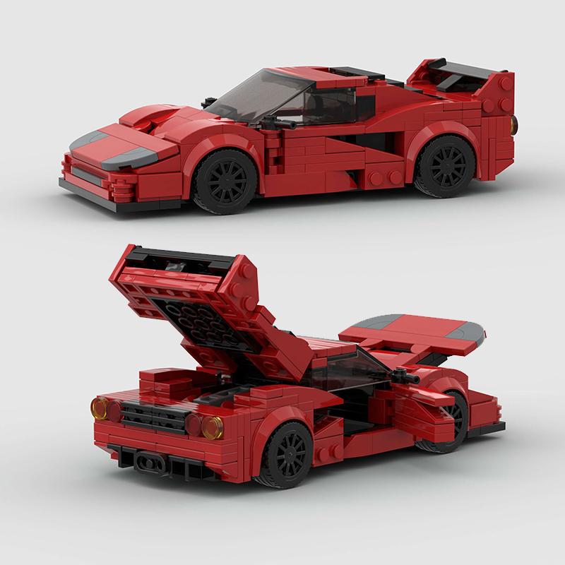 MOC Racing Sports Car Vehicle City Speed Champion Racer Technique Building Blocks Brick Set Supercar Kids Toys Boys Gifts NSX