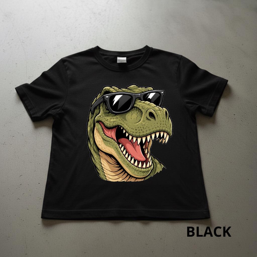 Retro Dinosaur Shirt, 90s T-Rex Sunglasses Tee, Vintage Dino Graphic Tee