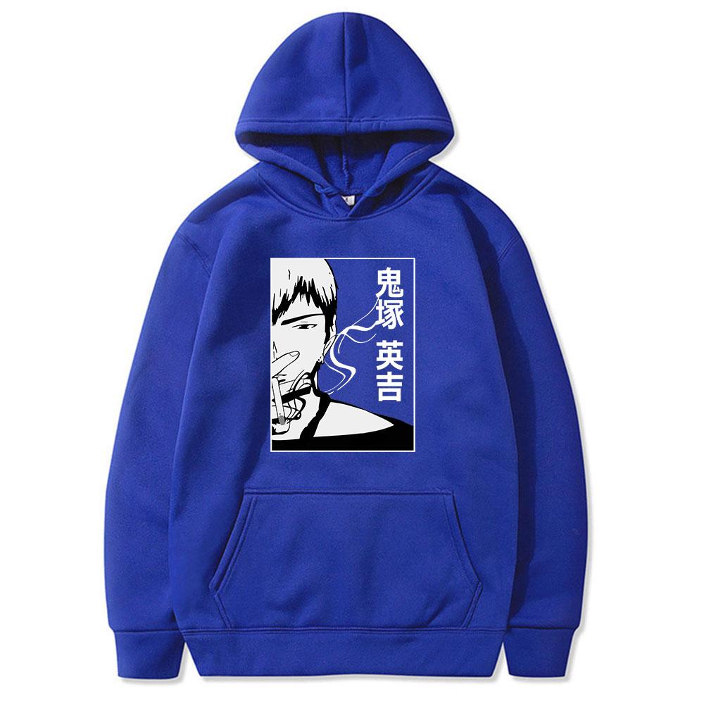 Трендовая крутая одежда, толстовки для пар с принтом Great Teacher Onizuka Gto, классический повседневный стиль, одежда Unsiex, хлопковая толстовка большого размера