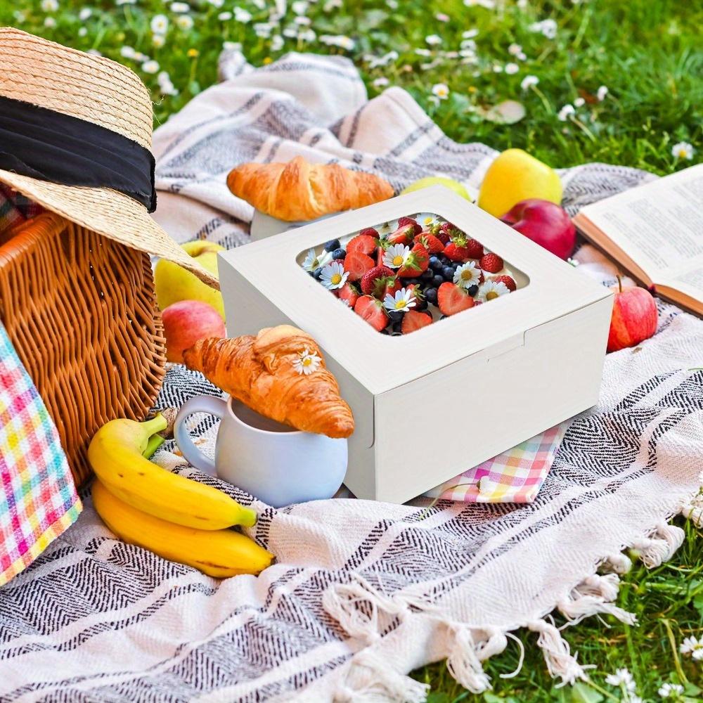 8 шт. Белая большая подарочная коробка с окном, квадратная подарочная упаковочная коробка для дня рождения, свадьбы, вечеринки, нового года, юбилея, ювелирного производства