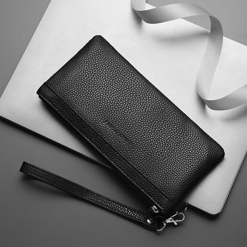 Lehuolvxing Men's Handbag, Portable Clutch for Phone, Keys And Coins, Fashionable Wallet