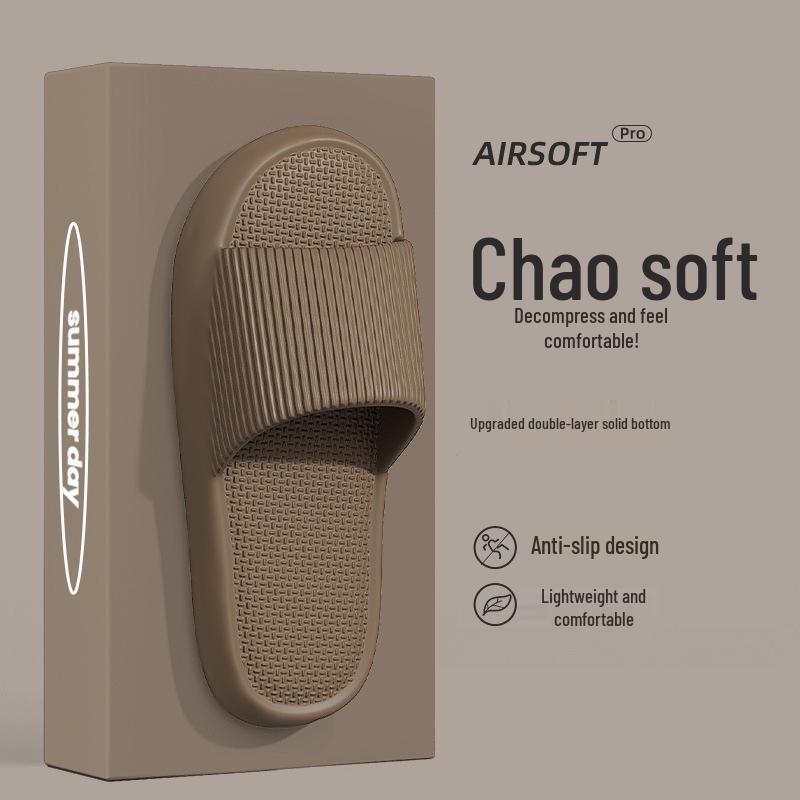 Тапочки Eva с нескользящей толстой подошвой: Летние варианты для мужчин и женщин для использования в помещении и на открытом воздухе, комфорт без запаха