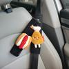 Протектор на плечо ремня безопасности автомобиля Бургер Картошка фри Мультяшный Чехол на ремень безопасности Защита от защемления Шея