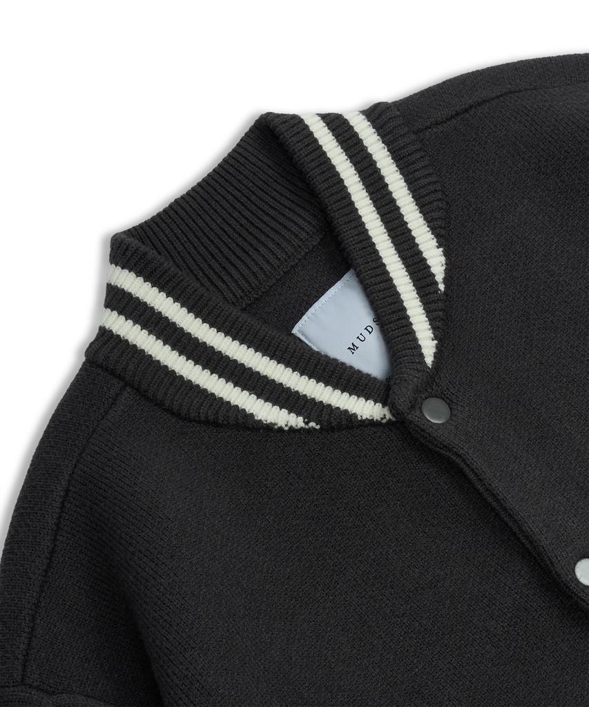 Кардиган Mudsalt Modal в стиле varsity, цвет угольный