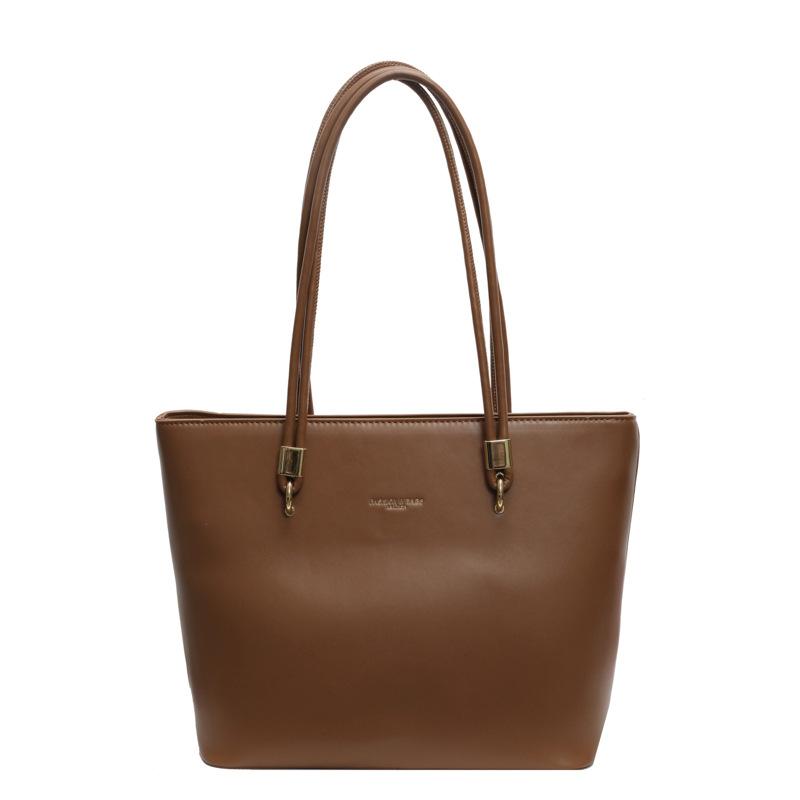 Большая сумка женская весенне-летняя новая модная простая сумка-тоут большой вместимости модная сумка через плечо для通勤