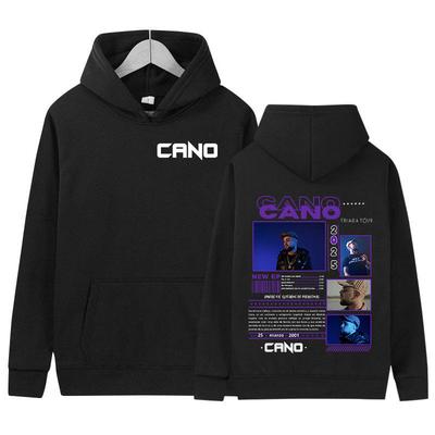 Худи с логотипом тура рэпера Cano Music 2025 для мужчин и женщин, хип-хоп, винтажный пуловер, толстовка, повседневная мода, оверсайз, стритвир