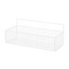 Wall Hanging Storage Rack Multifunctional Portable Iron Wire Bin Basket for Bathroom Kitchen White