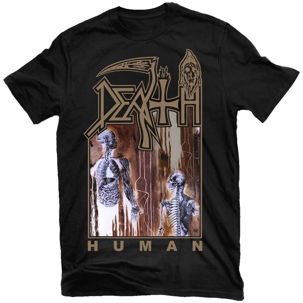 DEATH cd cvr HUMAN Официальная РУБАШКА XL Новая чак символический прокаженный духовный хоррор Унисекс Футболка