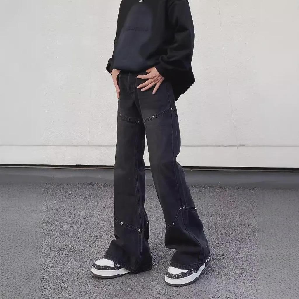 Retro Inspired Men's Loose Flared Cleanfit Jeans