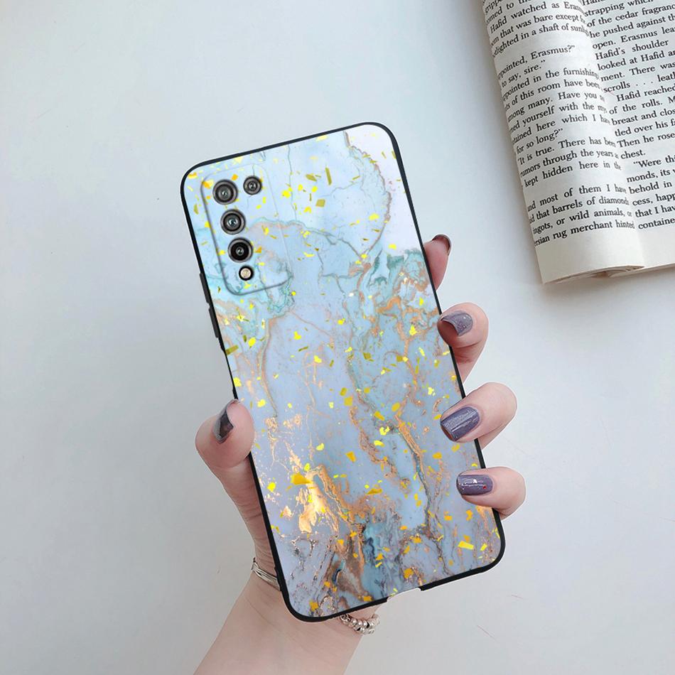 For Huawei Honor 10X Lite Case DNN-LX9 Cute Cartoon Flowers Cover For Honor10X Lite Honor 10 X 10X Lite Phone Cases Soft Bumper
