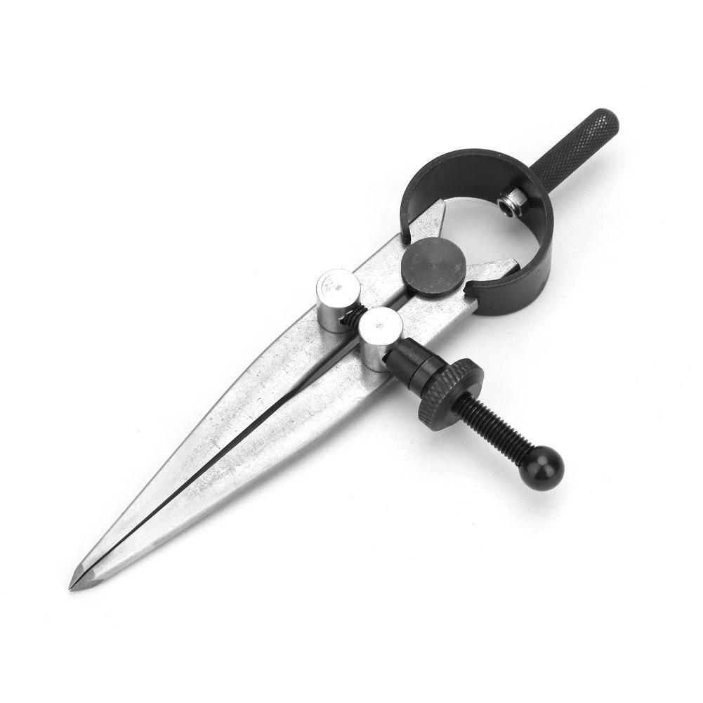 Leather Goods Wing-Type Indexing Gauge, 45# Steel, Spring-Loaded Indexing Caliper with Hardened Legs
