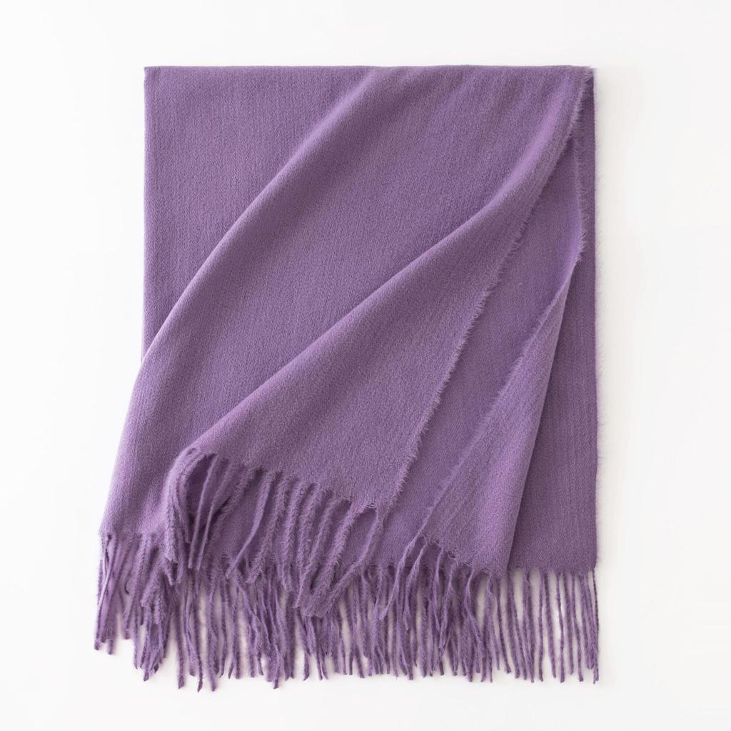 Cashmere Feel Scarf Autumn and Winter Korean Imitation Cashmere Girls High End Shawl Warm Scarf