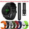 22 мм Цветной Мягкий Силиконовый Спортивный Ремешок для Garmin Forerunner 255 265 Музыкальный Браслет Garmin Venu 3 2/Forerunner 745 965 Ремешок