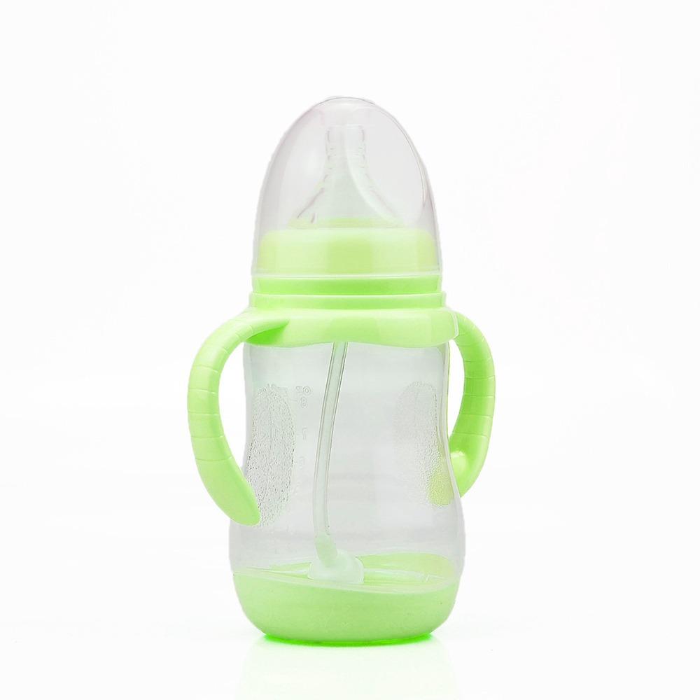Силиконовая соска для детского молока, пищевая детская бутылочка с ручкой, принадлежности для кормления