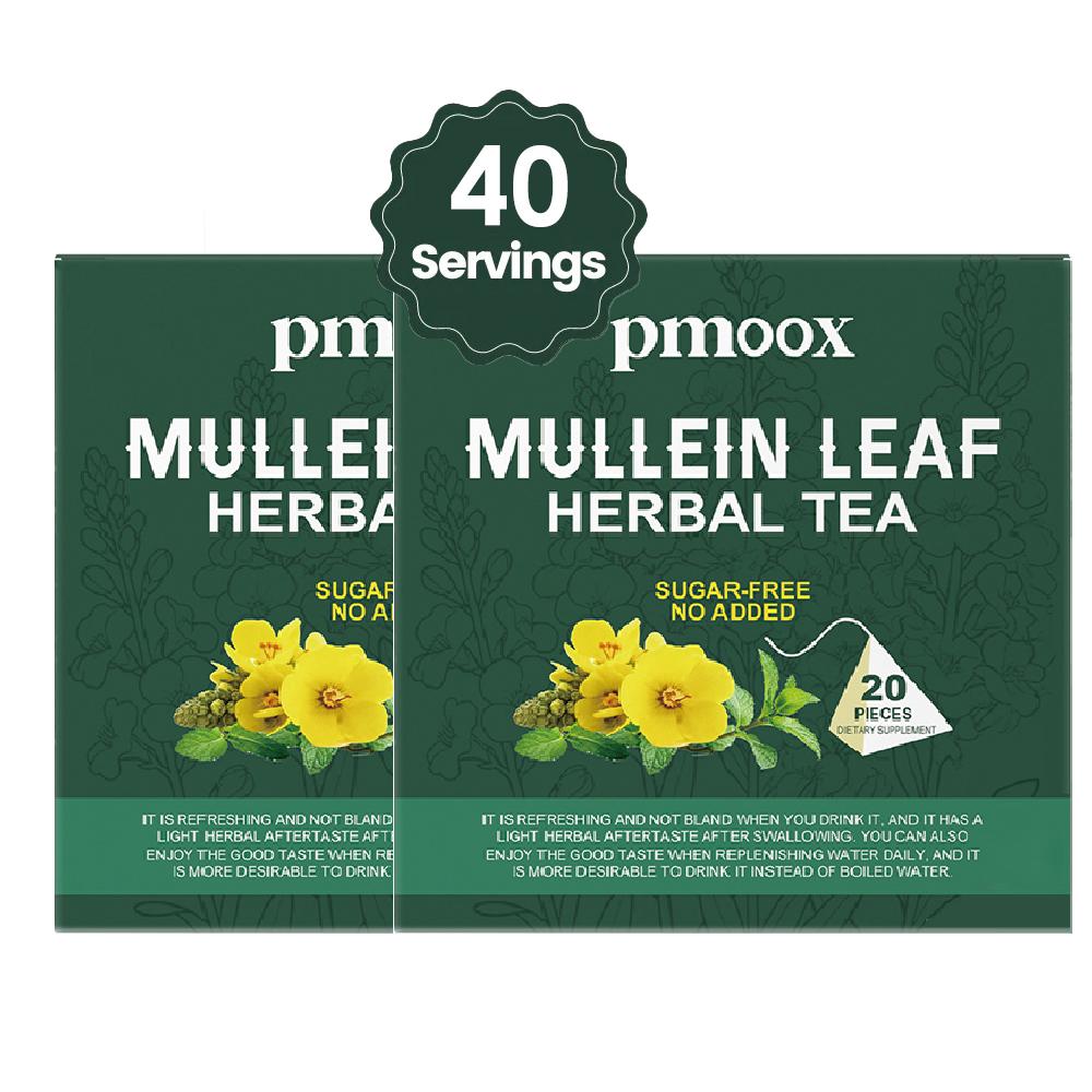 BetterLungs Mullein Tea Bags for Lung Detox - Respiratory Support with Thyme, Elderberry, Ginseng, Ginger, Caffeine Free, 15 Bag