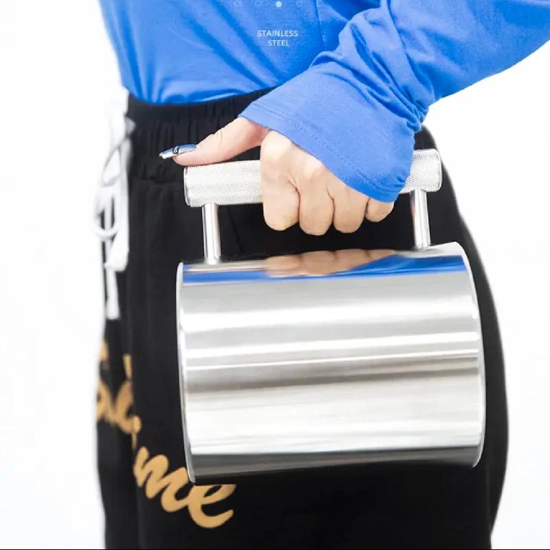 Dumbbell Mug Food Grade 304 Stainless Steel Dumbbell Cup Sports Cup for Men and Women Household Fitness Lifting 100ML Cup