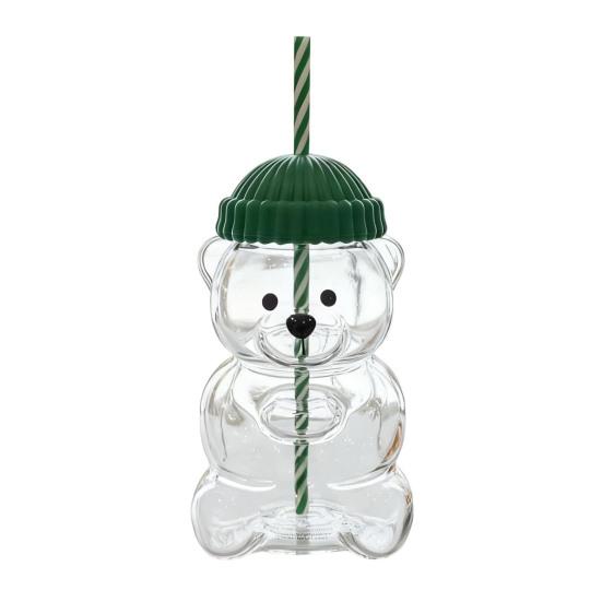 Милая чашка-поильник с трубочкой, милая кофейная кружка 20 унций, забавные стеклянные чашки для кофе, молока, чая, сока, термостойкая стеклянная посуда для вечеринок, дома, офиса