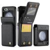 Для Galaxy Z Flip5 деловой кожаный чехол-сумка для Samsung Galaxy Z Flip5 Flip 5 5G держатель для карт простой кошелек Funda Cases