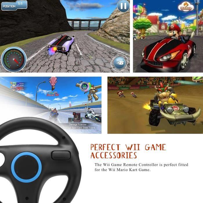 Steering Wheel - Mario - Racing Wheel Controller - White - Compatible Nintendo Wii - ABS