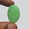 Natural Chrysoprase Gemstone Cabochon 29 Carats Size 29x20 MM Oval Shape, Jewelry Making Craft Supply