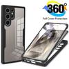 Чехол-защита экрана 360 на весь корпус для Samsung Galaxy S24 S23 S22 Ultra S21 Plus S20 FE A55 A35 A53 A52s A34 A14 A54 A15