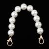 Round Pearl Beading Short Handles Replacement for Beach Bag Handbags Strap
