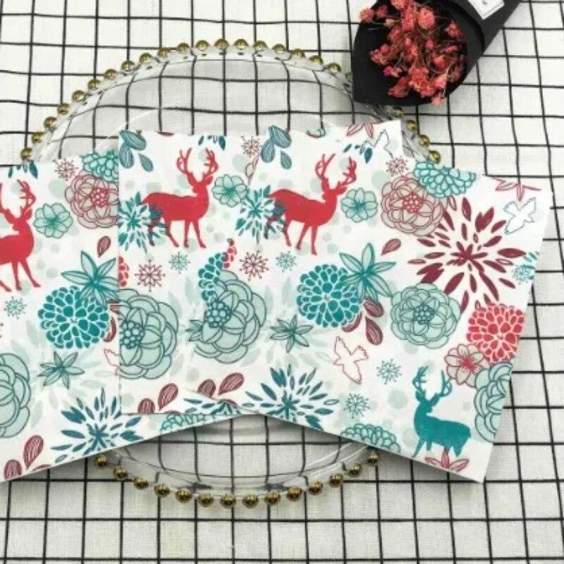 Disposable Party Napkin Double Layer 20 Pieces/Pack Fawn Pattern