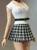 Scale Action Figure OL Office Lady Sexy Shot Skirt and Belt and Head Not [TOYBARJAPAN] 1/6 Vest, (body Included)