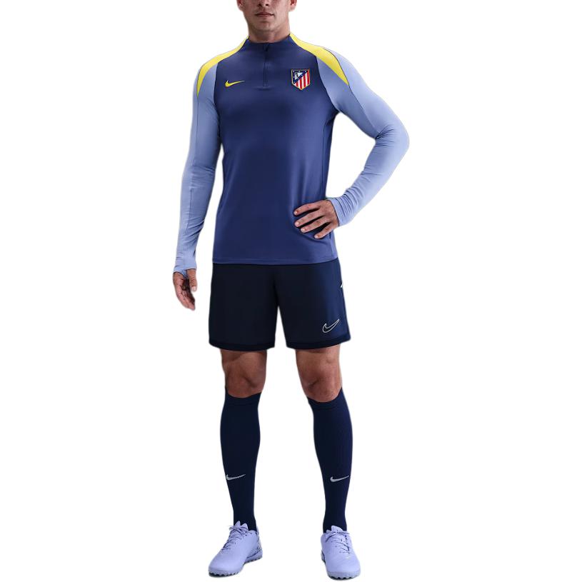 Nike Атлетико Мадрид SS25 Dri-FIT Модная Удобная Мягкая Приятная к Коже Футболка с Длинным Рукавом для Футбола Мужские топы HJ7769-557