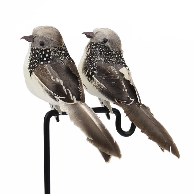 Мини искусственные перьевые пенопластовые голуби, свадебные декоративные украшения, украшения для сада, искусственные птицы, милый стол для вечеринки по случаю дня рождения