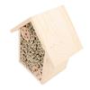 Bee House Hanging Harmless Eco Friendly Wooden Bee Box Habitat for Outdoor Garden Yard