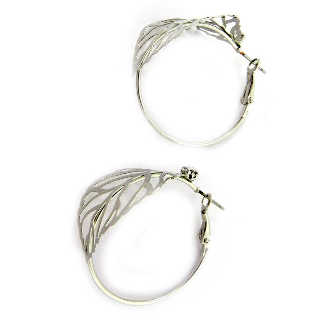 Les Trésors De Lily [L4268] — Серебряные серьги-кольца «Хореография».