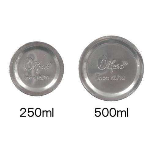 OLIPAC Olive Oil Bottle, 18-10 Stainless Steel, Flip-Top Pourer, 250ml, 5 x 22.7cm, #L250