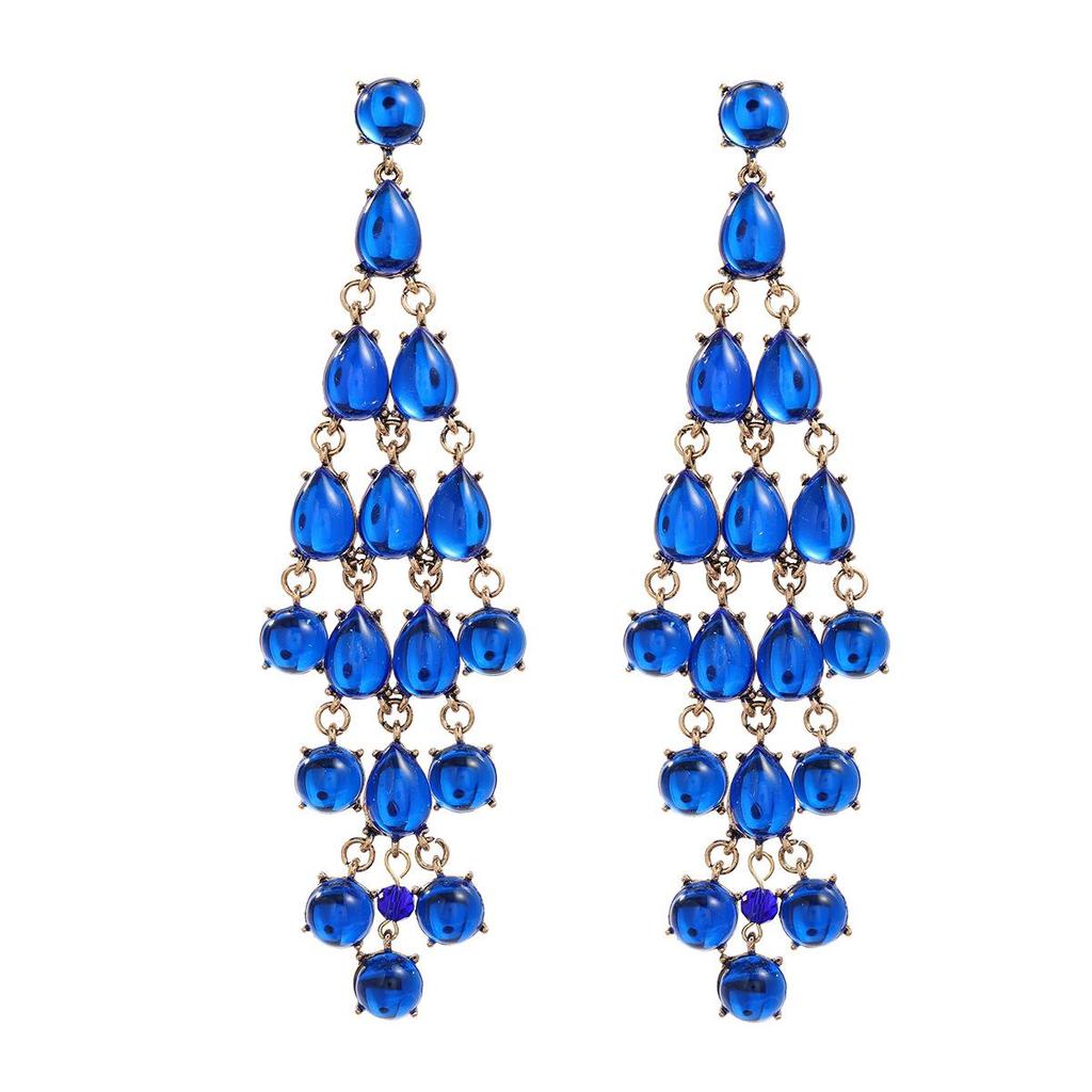 Pinkdudu Женские серьги-кисточки в стиле бохо, многослойные серьги-капли из смолы PD2176