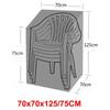 210D Waterproof Sunproof Patio Chair Protector - Outdoor Dustproof Furniture Cover