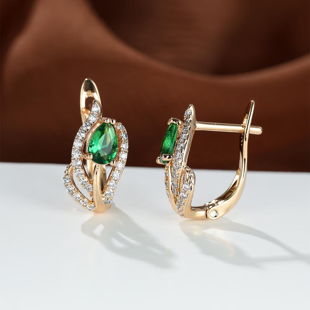 Изысканные женские украшения с каплями воды, красивые красные, синие, фиолетовые каменные серьги, серьги-кольца, романтический подарок на день святого валентина