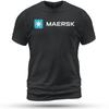 Футболка с логотипом MAERSK Transport Смешной Размер S-5XL