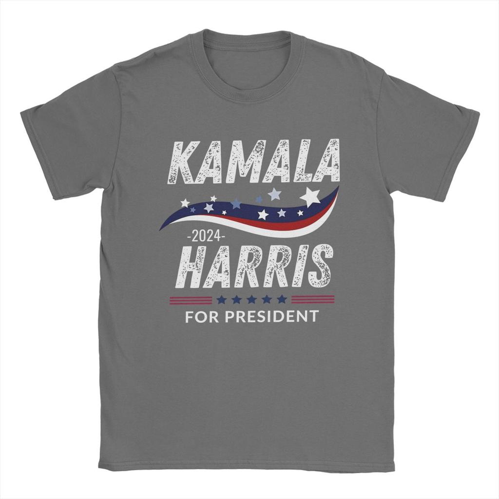 Kamala Harris President Election T Shirts Apparel for Men Women 100% Cotton Fun T-shirt Short Sleeve Tops Birthday Gift