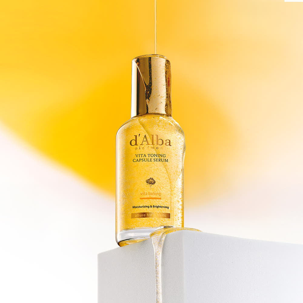 d'Alba Vita Toning 3-Step Skincare Set Dark Spot Brightening Program Toner + Serum + Cream