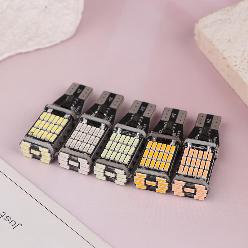 6 шт. Светодиодные лампы T15 W16W 921 912 T16 T10 902 45SMD 4014 Светодиодный свет Супер яркий 1200 лм Замена для фонаря заднего хода автомобиля Белый