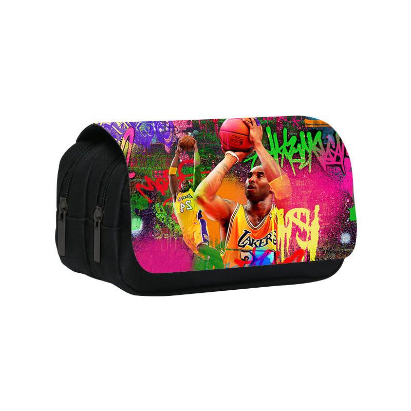 Kobe Bryant Nba Pen Organizer With Nylon Fabric And Large Capacity For Students