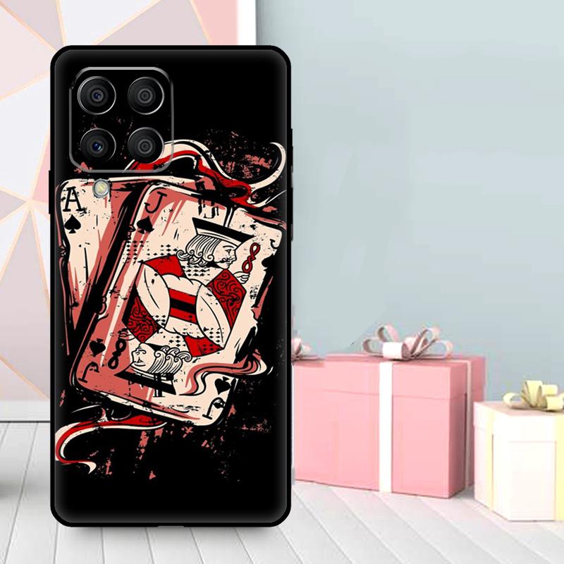 Ace of Spades Poker Case For Samsung Galaxy M36 M12 M52 M06 M16 M56 M33 M15 M55 M31 M13 M14 M53 M32 M35 M34 M54