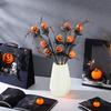1/2/3Pcs Halloween Pumpkin Branch Spooky Black Artificial Tree Branch Home Office Holiday Party Indoor Outdoor Fake Plants Pick Decoration