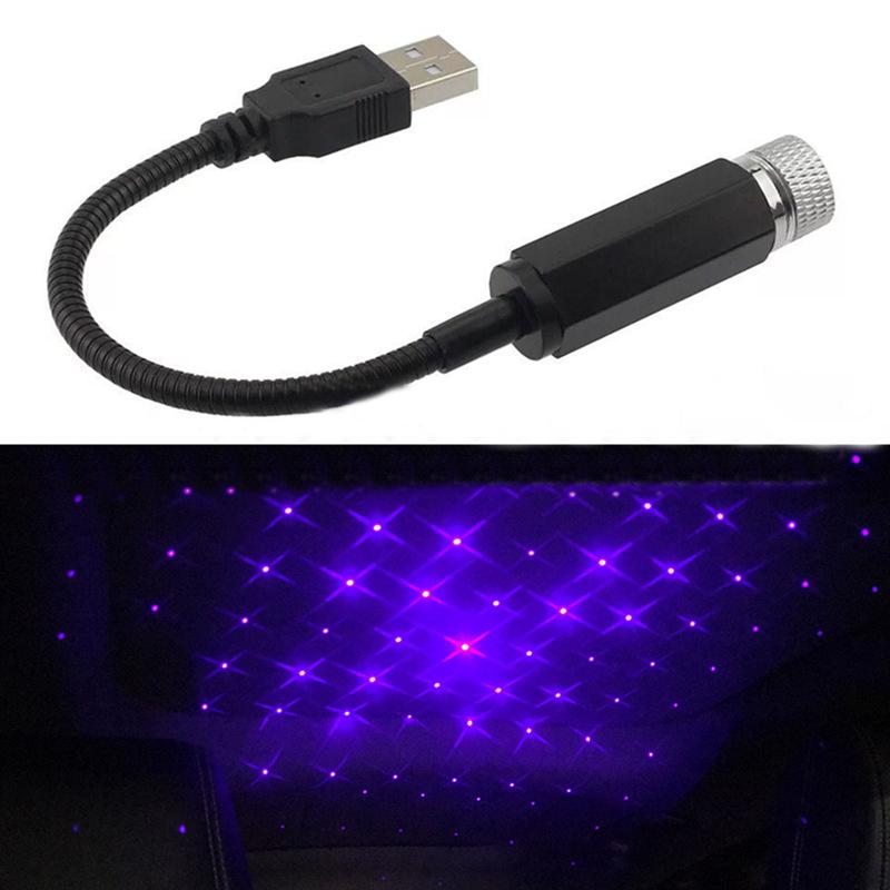 USB Автомобильный Проектор Светодиодный Проектор Звездного Неба Романтические Автомобильные Аксессуары Декоративный Интерьер Автомобиля Потолочный Звездный Свет